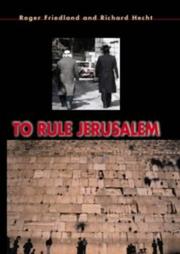 Cover of: To rule Jerusalem by Roger Friedland