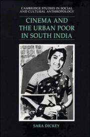 Cinema and the urban poor in south India cover