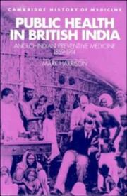 Cover of: Public health in British India | Harrison, Mark