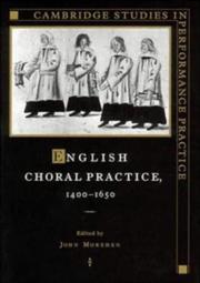 Cover of: English choral practice 1400-1650