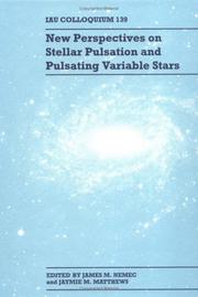 Cover of: New perspectives on stellar pulsation and pulsating variable stars by IAU Colloquium (139th 1992 Victoria, British Columbia)