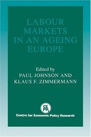 Cover of: Labour markets in an ageing Europe