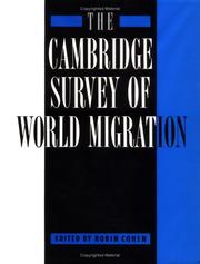 Cover of: The Cambridge survey of world migration by edited by Robin Cohen.