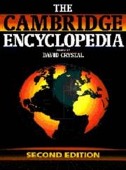 Cover of: The Cambridge encyclopedia