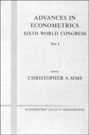 Cover of: Advances in Econometrics | Christopher A. Sims