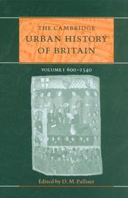 Cover of: The Cambridge Urban History of Britain