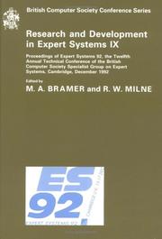 Cover of: Research and Development in Expert Systems IX (British Computer Society Conference Series)