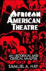 African American theatre by Samuel A. Hay
