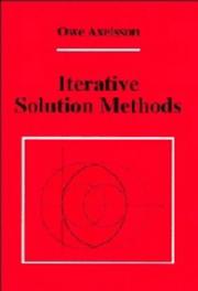 Cover of: Iterative solution methods | O. Axelsson