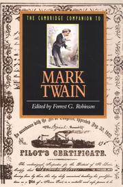 Cover of: The Cambridge companion to Mark Twain by edited by Forrest G. Robinson.