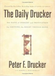 Cover of: The Daily Drucker by Peter F. Drucker