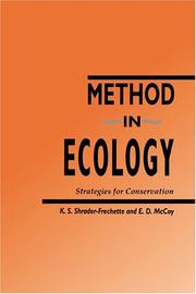 Method in ecology by K. S. Shrader-Frechette, Kristin S. Shrader-Frechette, Earl D. McCoy