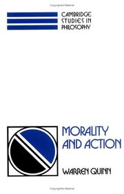 Cover of: Morality and action