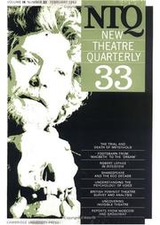 Cover of: New Theatre Quarterly 33 (New Theatre Quarterly) by 