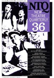 Cover of: New Theatre Quarterly 36 (New Theatre Quarterly) by 