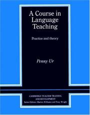 Cover of: A course in language teaching: practice and theory