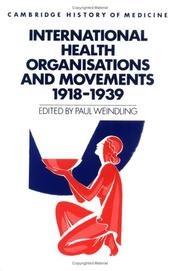 Cover of: International health organisations and movements, 1918-1939