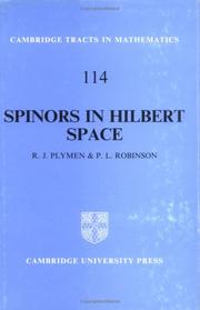 Cover of: Spinors in Hilbert space by Roger J. Plymen