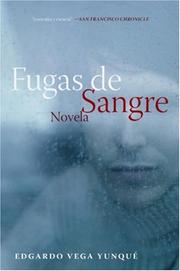 Cover of: Fugas de Sangre by Edgardo Vega Yunque
