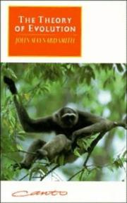 Cover of: The theory of evolution
