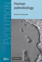 Cover of: Human Paleobiology (Cambridge Studies in Biological and Evolutionary Anthropology) by Robert B. Eckhardt