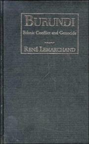 Cover of: Burundi by René Lemarchand