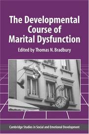 Cover of: The developmental course of marital dysfunction