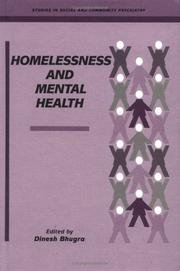 Cover of: Homelessness and mental health