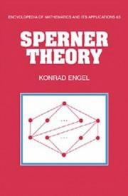 Cover of: Sperner theory