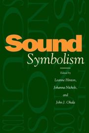 Cover of: Sound symbolism by edited by Leanne Hinton, Johanna Nichols, and John J. Ohala.