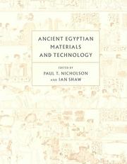 Cover of: Ancient Egyptian Materials and Technology by 