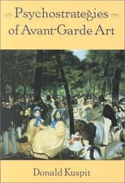 Cover of: Psychostrategies of Avant-Garde Art