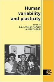 Cover of: Human variability and plasticity