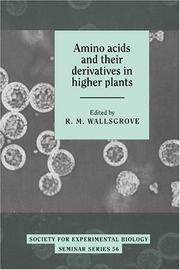 Cover of: Amino acids and their derivatives in higher plants
