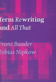 Cover of: Term rewriting and all that by Franz Baader