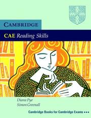 Cover of: CAE Reading Skills by Simon Greenall, Diana Pye