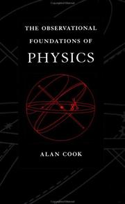 Cover of: The observational foundations of physics
