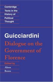 Cover of: Dialogue on the government of Florence