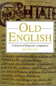 Cover of: Old English: a historical linguistic companion