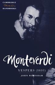 Cover of: Monteverdi, Vespers (1610) by John Whenham