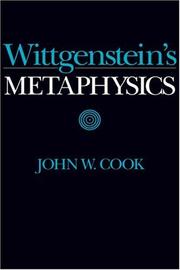 Cover of: Wittgenstein's metaphysics