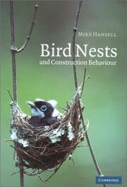 Cover of: Bird Nests and Construction Behaviour