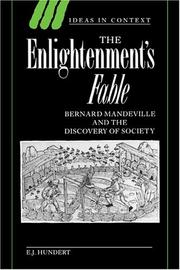 Cover of: The enlightenment's fable by E. J. Hundert