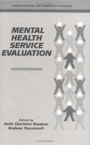 Cover of: Mental health service evaluation