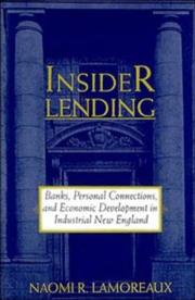 Cover of Insider lending