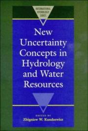 Cover of: New uncertainty concepts in hydrology and water resources