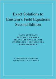 Cover of: Exact Solutions of Einstein's Field Equations