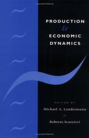 Cover of: Production and economic dynamics