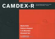 Cover of: CAMDEX-R Boxed Set by Martin Roth, Felicia A. Huppert, C. Q. Mountjoy, Elizabeth Tym