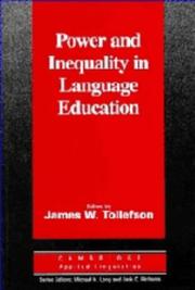 Cover of: Power and inequality in language education